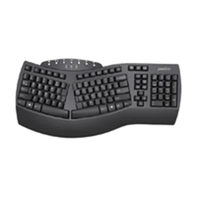 Perixx Periboard-612BDE Bluetooth Tastatur Deutsch QWERTZ Schwarz - Tastatur - QWERTZ