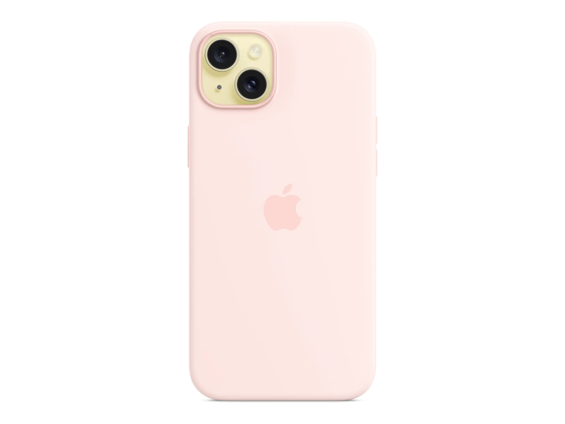 Apple - Hintere Abdeckung für Mobiltelefon - kompatibel mit MagSafe - Silikon - hellrosa - für iPhone 15 Plus