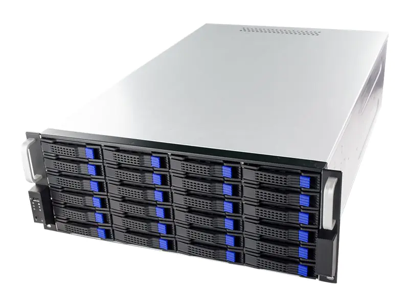 FANTEC SRC-4240X07 - Rack-Montage - 4U - SSI EEB - SATA/SAS - Hot-Swap - ohne Netzteil - Schwarz, Silber - USB