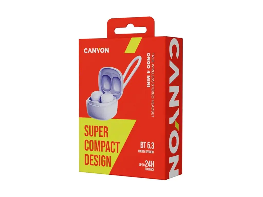 Canyon Bluetooth Headset OnGo 4 Mini In-Ear/BT5.3 purple retail - Headset