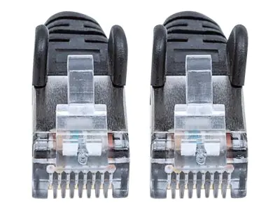 Intellinet Network Patch Cable, Cat6A, 10m, Black, Copper, S/FTP, LSOH / LSZH, PVC, RJ45, Gold Plated Contacts, Snagless, Booted, Polybag - Patch-Kabel - RJ-45 (M) bis RJ-45 (M) - 10 m - SFTP - CAT 6a - IEEE 802.3af - geschirmt, geformt - Schwarz