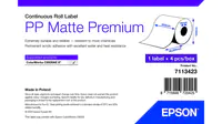 Epson Premium - Polypropylen (PP) - matt - permanenter Acrylklebstoff - Rolle A4 (21 cm x 55 m) 4 Rolle(n) Box - Endlosetiketten