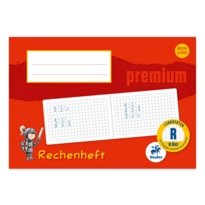 Staufen Zahlenlernheft Premium Lineatur R kariert DIN A5 quer - Bürokleinmaterial - A5 734500720