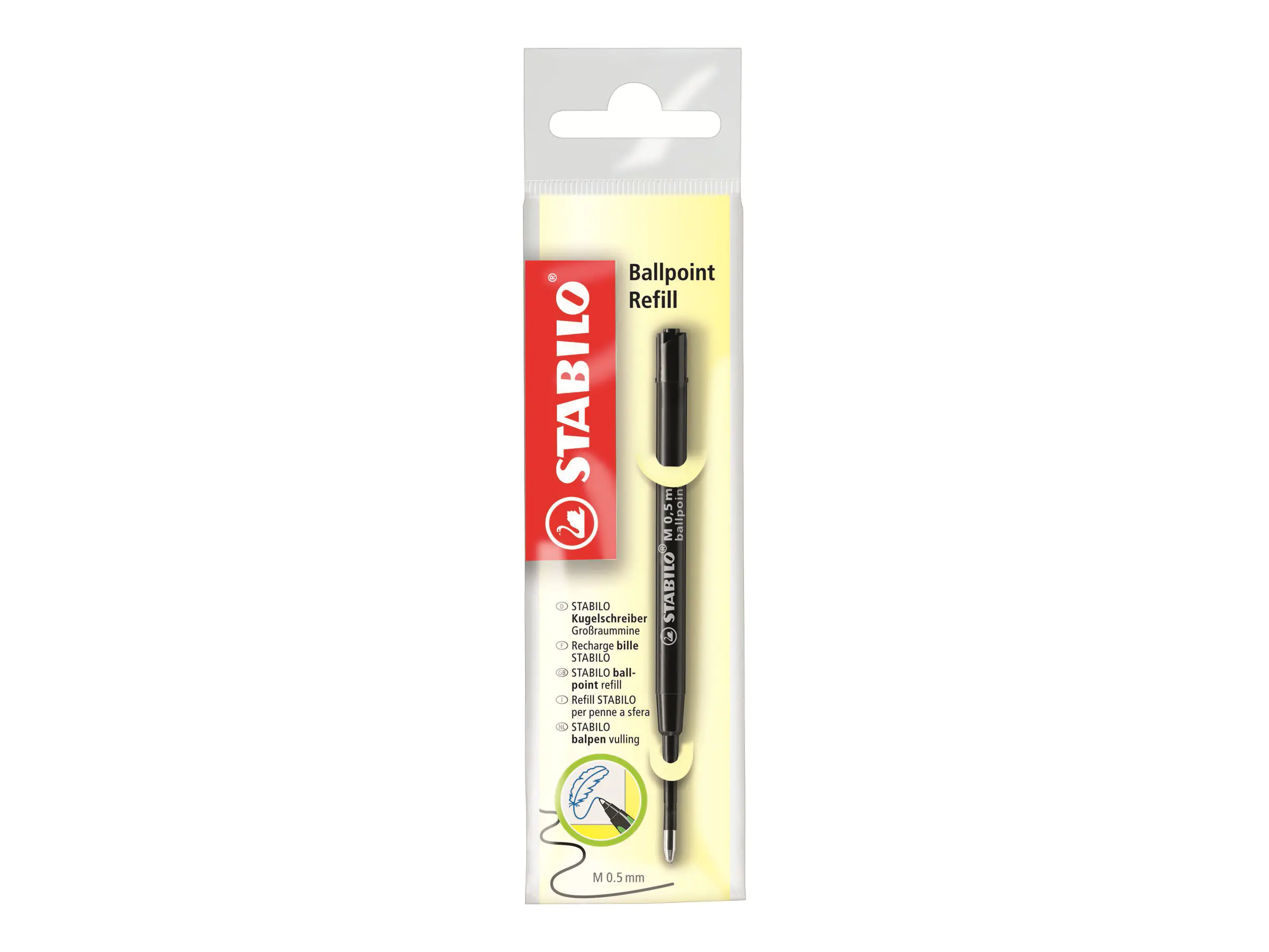 STABILO Nachfüllpatrone - Schwarz - 0.5 mm 2/046-02