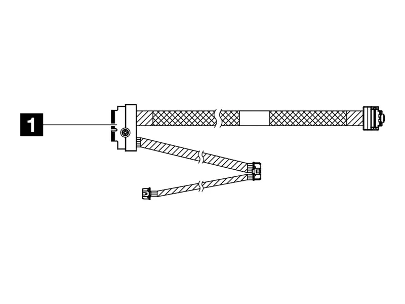 Lenovo NVMe-Kabel - 25/30/63 cm - für M.2 NVMe 2-Schacht RAID 4X97A88521