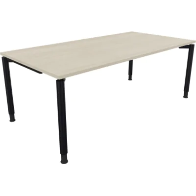 Schreibtisch Vierfuß Quadratrohr B2000xT1000xH680-820 an/Lichtgrau Schreibtisch Vierfuß Quadratrohr B2000xT1000xH680-820 an/Lichtgrau