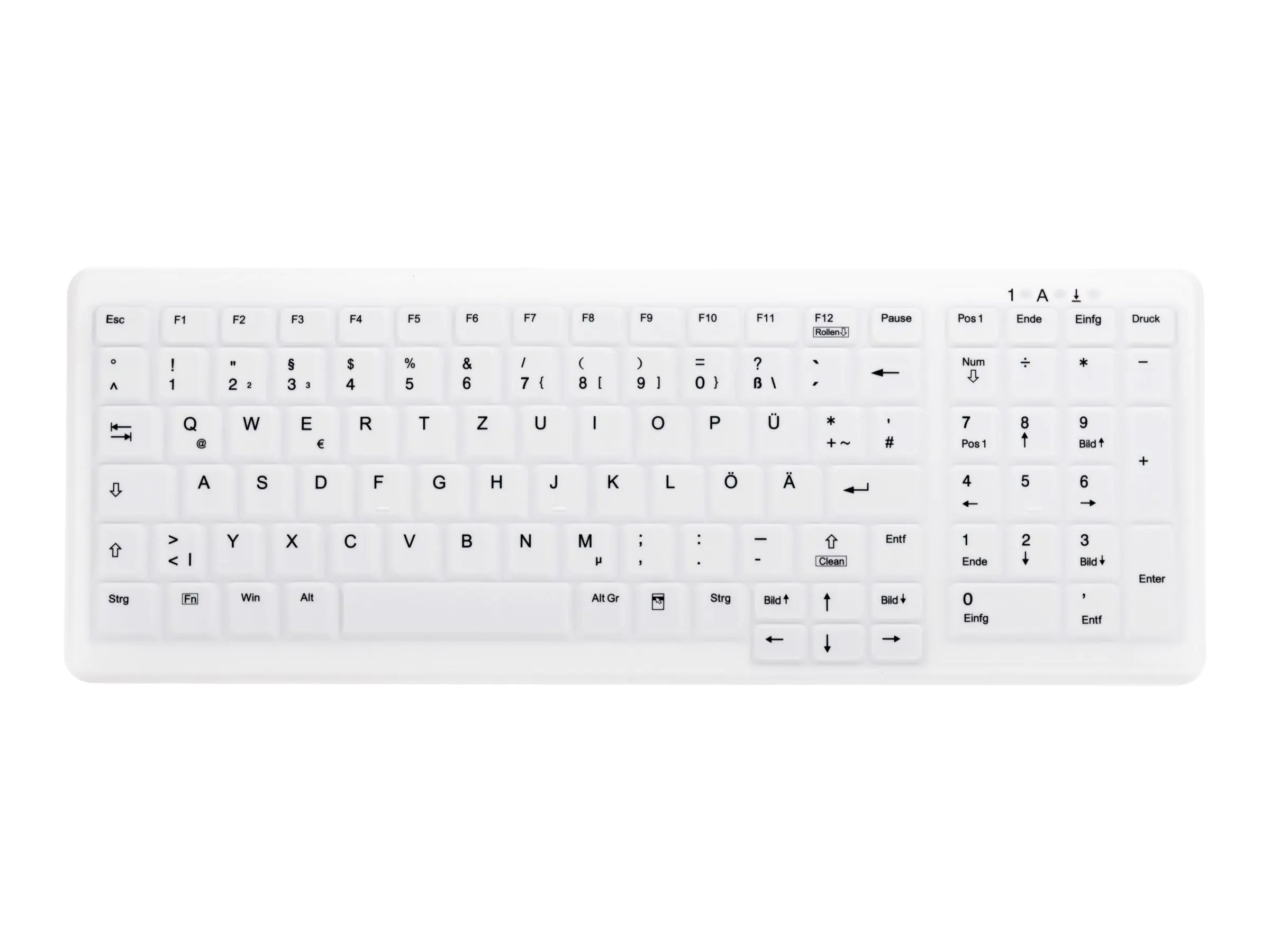 Active Key MedicalKey AK-C7000 - Tastatur - kabellos - 2.4 GHz - Deutsch - weiß