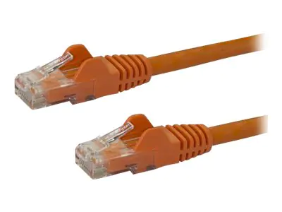 StarTech 0,5m Cat6 Snagless RJ45 Ethernet Netzwerkkabel - Orange - 50cm Cat 6 UTP Kabel - Netzwerkkabel - RJ-45 (M) bis RJ-45 (M) - 50 cm - UTP - CAT 6 - geformt, ohne Haken, verseilt - orange