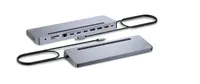 i-Tec 11-in-1 - Dockingstation - für Laptop, Tablet - USB-C / USB4 / Thunderbolt 3 / Thunderbolt 4 - 11-slot - 2 x DP, HDMI - 1GbE - 100 Watt