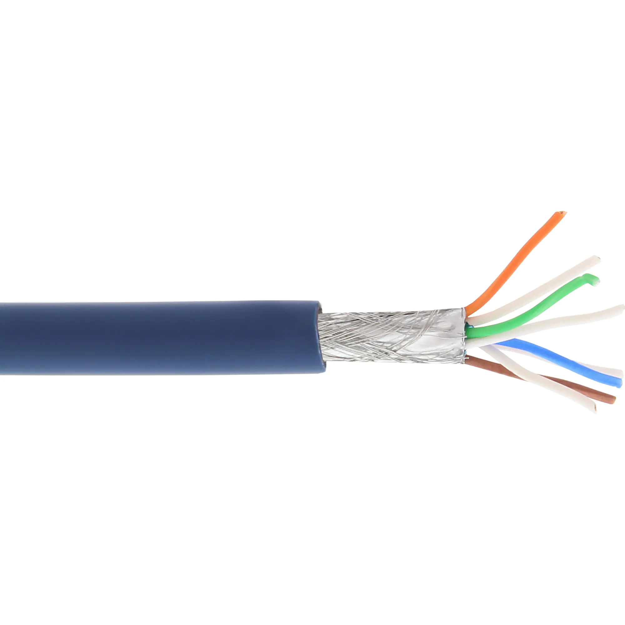 InLine - Bulkkabel - 100 m - SFTP, PiMF - CAT 6a - halogenfrei - Blau