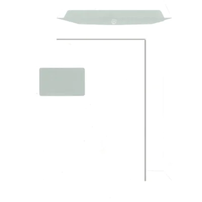 MAILmedia Versandtasche DIN C4 mit Fenster 100g/m² mit Haftklebung Offsetpapier weiß 250 St./Pack. MAILmedia Versandtasche DIN C4 mit Fenster 100g/m² mit Haftklebung Offsetpapier weiß 250 St./Pack.