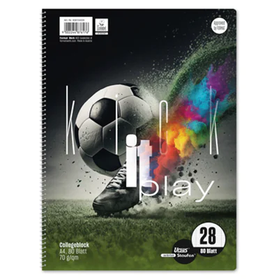 Staufen Collegeblock Style Kick it DIN A4 kariert mit Rand innen/außen 70g/m² Motiv sortiert (freie Motivauswahl nicht möglich) 80 Bl. Staufen Collegeblock Style Kick it DIN A4 kariert mit Rand innen/außen 70g/m² Motiv sortiert (freie Motivauswahl nicht möglich) 80 Bl.