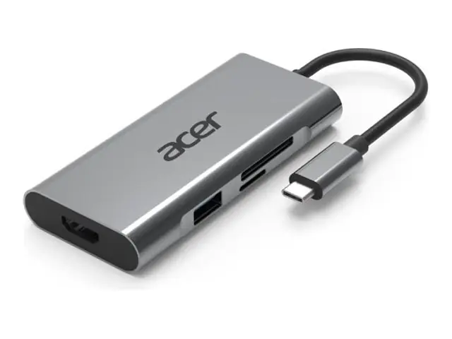 Acer USB Type-C 7 in 1 Mini Dock (ADK040) - Dockingstation - USB-C - HDMI