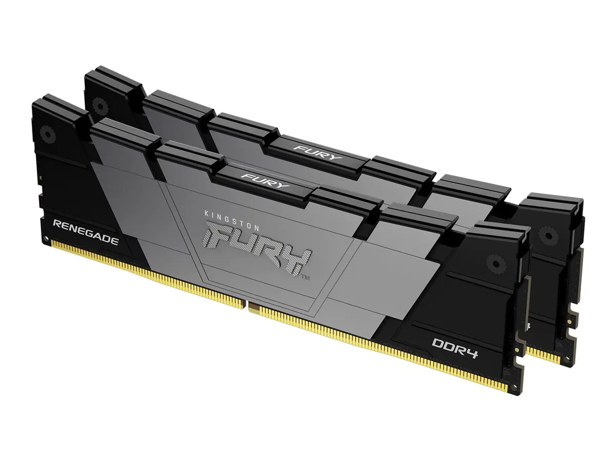 Kingston FURY Renegade - DDR4 - Kit - 16 GB: 2 x 8 GB - DIMM 288-PIN - 3600 MT/s / PC4-28800 - CL16 - 1.35 V - ungepuffert - non-ECC - Schwarz Kingston FURY Renegade - DDR4 - Kit - 16 GB: 2 x 8 GB - DIMM 288-PIN - 3600 MT/s / PC4-28800 - CL16 - 1.35 V - ungepuffert - non-ECC - Schwarz