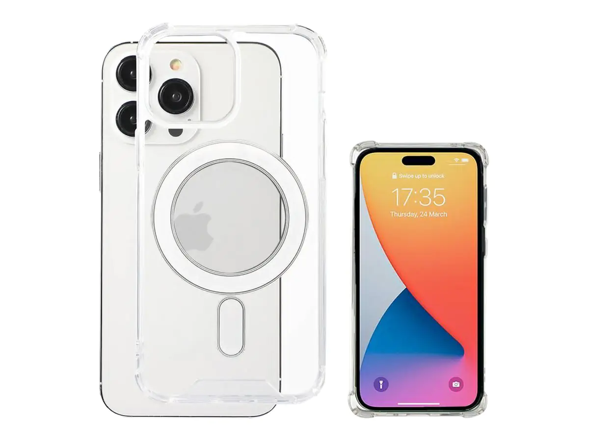 4smarts Ibiza ultimag - Hintere Abdeckung für Mobiltelefon - widerstandsfähig - kompatibel mit MagSafe - Polycarbonat, Thermoplastisches Polyurethan (TPU) - durchsichtig - für Apple iPhone 14 Pro Max