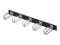 Rittal DK - Kabelführungsplatte für Schaltschrank - RAL 9005 - 1U - 48.3 cm (19")