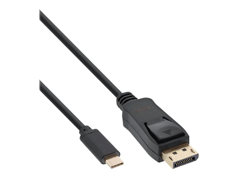 InLine - DisplayPort-Kabel - 24 pin USB-C (M) zu DisplayPort (M) - USB 3.1 / Thunderbolt 3 / DisplayPort 1.2 - 1 m - 4K Unterstützung - Schwarz InLine - DisplayPort-Kabel - 24 pin USB-C (M) zu DisplayPort (M) - USB 3.1 / Thunderbolt 3 / DisplayPort 1.2 - 1 m - 4K Unterstützung - Schwarz