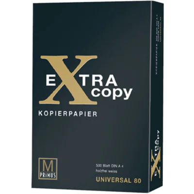 PRIMUS Kopierpapier Extra Copy Gold DIN A4 80g/m² holzfrei weiß 500 Bl./Pack. PRIMUS Kopierpapier Extra Copy Gold DIN A4 80g/m² holzfrei weiß 500 Bl./Pack.
