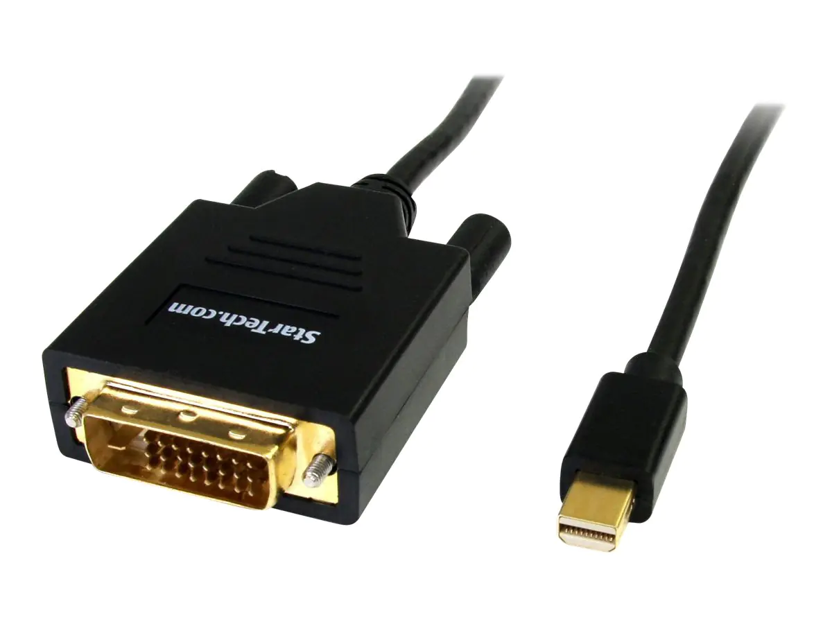 StarTech Mini DisplayPort auf DVI 1,8m Kabel - MD (Stecker) - DVI (Stecker) - Passiv Adapter - maximale Auflösung 1920x1200 - DisplayPort-Kabel - Mini DisplayPort (M) zu DVI-D (M) - 1.8 m - Schwarz