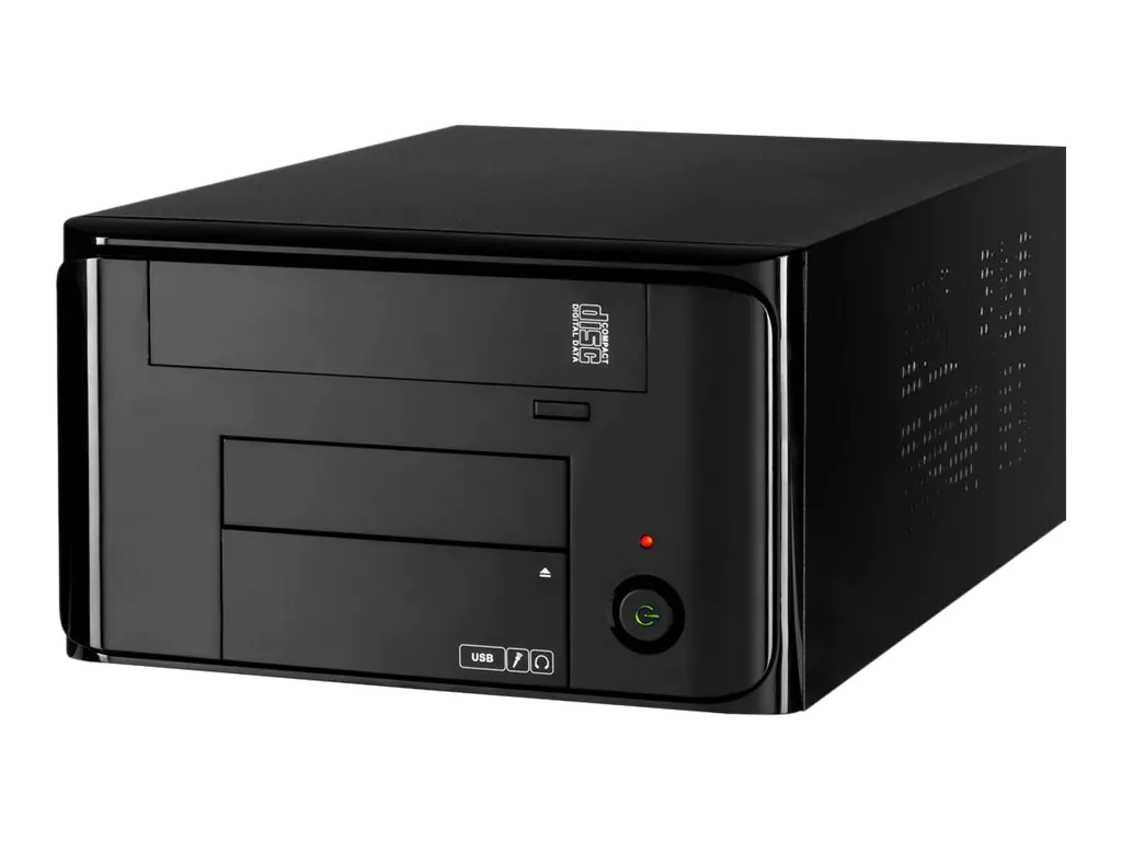 Inter-Tech MI-008 ITX - USFF - Mini-ITX - keine Spannungsversorgung (SFX12V) - Piano-Finish - USB/Audio
