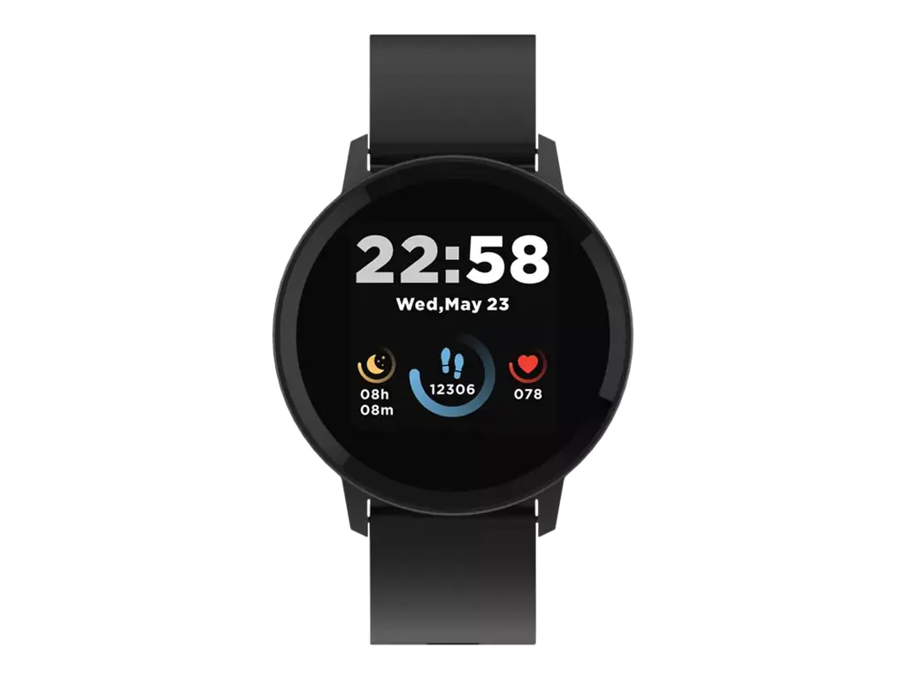 Canyon SW-63 - 42 mm - intelligente Uhr mit Riemen - Silikon - Anzeige 3.3 cm (1.3") - 512 KB - Bluetooth - 35 g - Schwarz
