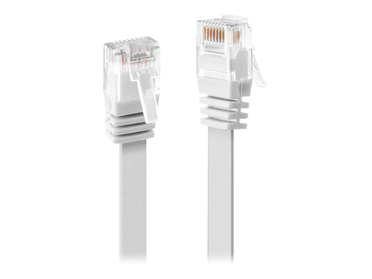 Lindy - Patch-Kabel - RJ-45 (M) zu RJ-45 (M) - 2 m - UTP - CAT 6 - geformt, flach - weiß