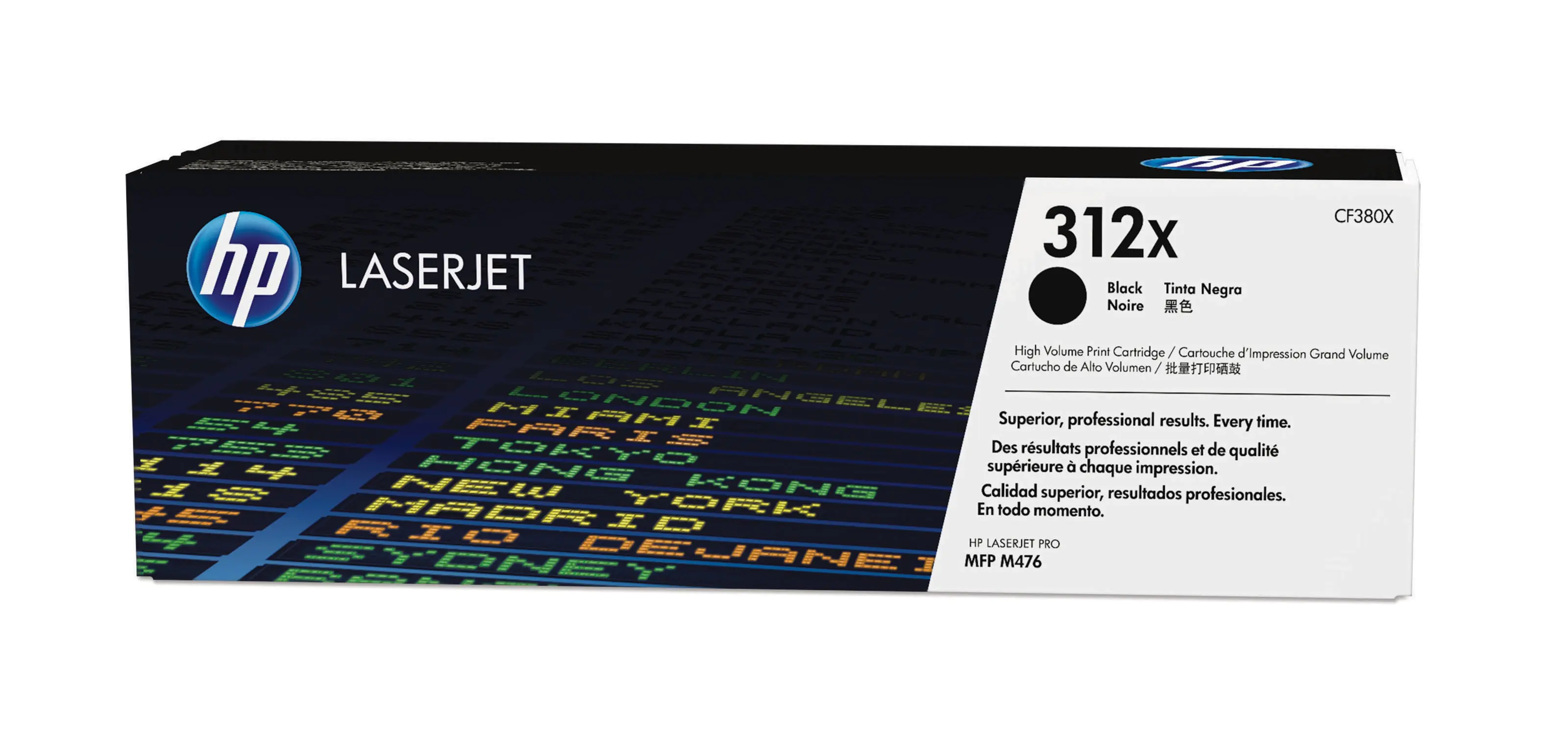HP 312X - Hohe Ergiebigkeit - Schwarz - Original - LaserJet - Tonerpatrone (CF380X) - für Color LaserJet Pro MFP M476dn, MFP M476dw, MFP M476nw HP 312X - Hohe Ergiebigkeit - Schwarz - Original - LaserJet - Tonerpatrone (CF380X) - für Color LaserJet Pro MFP M476dn, MFP M476dw, MFP M476nw