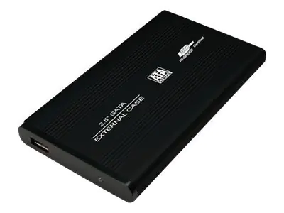 LogiLink Enclosure 2,5 inch S-ATA HDD USB 2.0 Alu - Speichergehäuse - 2.5" (6.4 cm) - SATA 1.5Gb/s - USB 2.0 - Schwarz