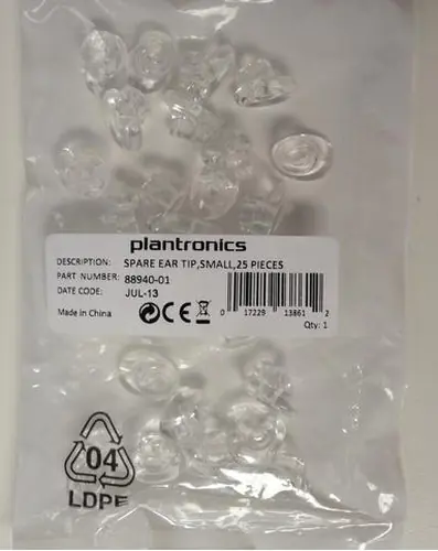 Poly - Ohrstöpsel (Packung mit 25) - für CS 540, 540A; Savi W440, W440-M, W740, W740/A, W740/A-M, W740-M