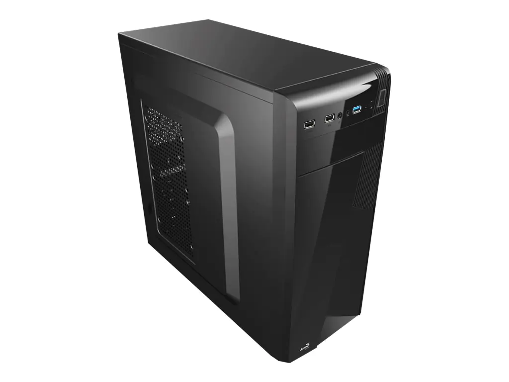 AeroCool PGS C Series CS-1101 - Black Edition - Tower - ATX - ohne Netzteil (ATX) - Schwarz - USB/Audio