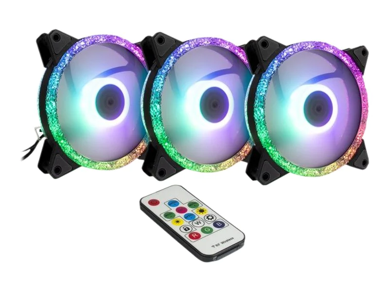 Argus RGB-FAN SET RS-07 - Gehäuselüfter - 120 mm