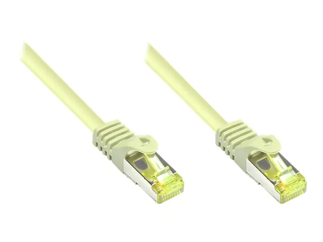 Good Connections - Patch-Kabel - RJ-45 (M) zu RJ-45 (M) - 7.5 m - SFTP, PiMF - CAT 7 - halogenfrei, geformt, ohne Haken, verseilt - Grau