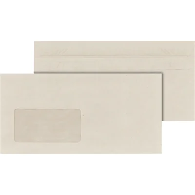 MAILmedia Briefumschlag DIN lang 220 x 110 mm (B x H) mit Fenster 75g/m² mit Selbstklebung Recyclingpapier grau MAILmedia Briefumschlag DIN lang 220 x 110 mm (B x H) mit Fenster 75g/m² mit Selbstklebung Recyclingpapier grau