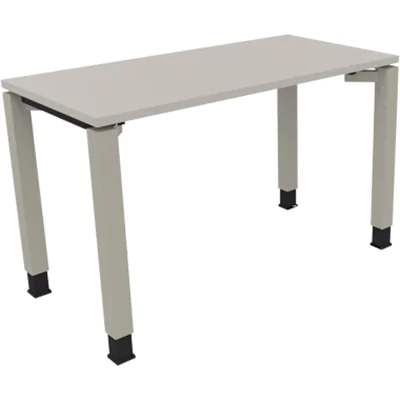 Schreibtisch Vierfuß Quadratrohr B1200xT600xH680-820 si/Lichtgrau Schreibtisch Vierfuß Quadratrohr B1200xT600xH680-820 si/Lichtgrau