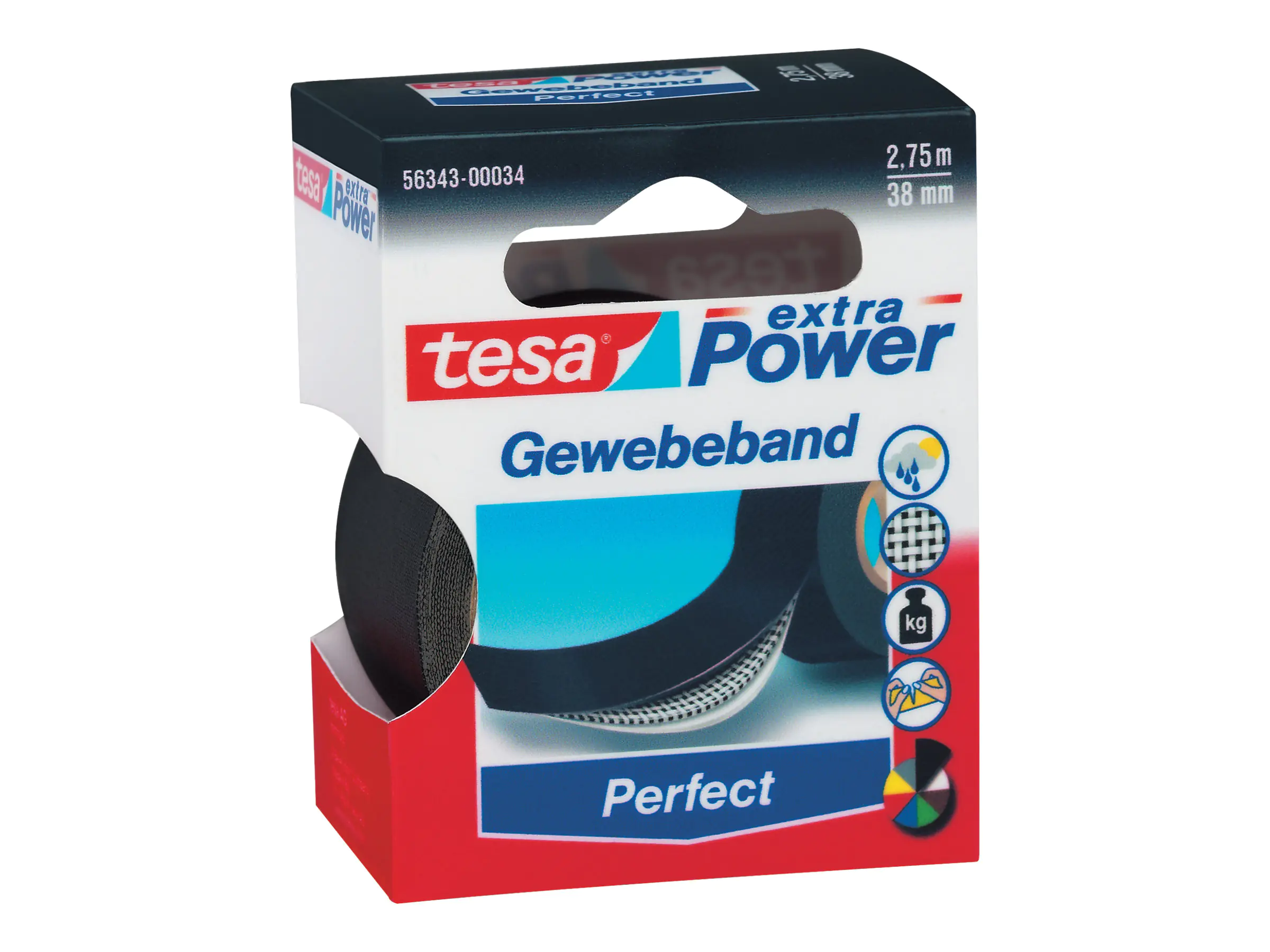 Tesa extra Power Perfect - Gewebeband - 38 mm 56343-00034-02