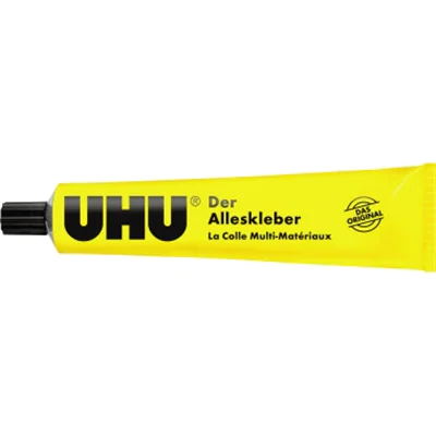 UHU Alleskleber, 125 ml, Karton, Keramiken, Glas, Leder, Metall, Papier, Porzellan, Holz, 1 Stück(e) 45050