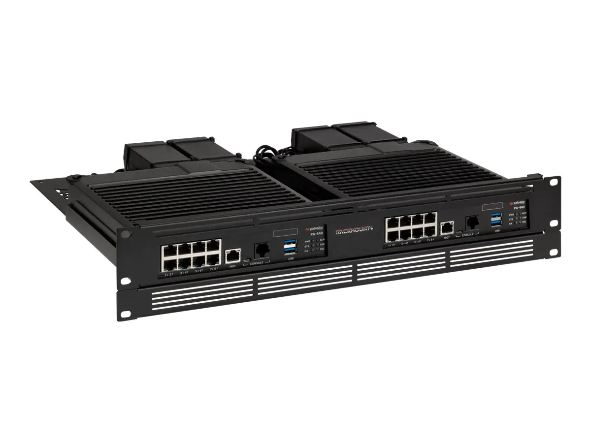 Rackmount.IT PA-Rack - Montagesatz für Netzwerkgeräte - Rack montierbar - Jet Black - 1.3U - 48.3 cm (19") - für Palo PA-440, PA-450, PA-460