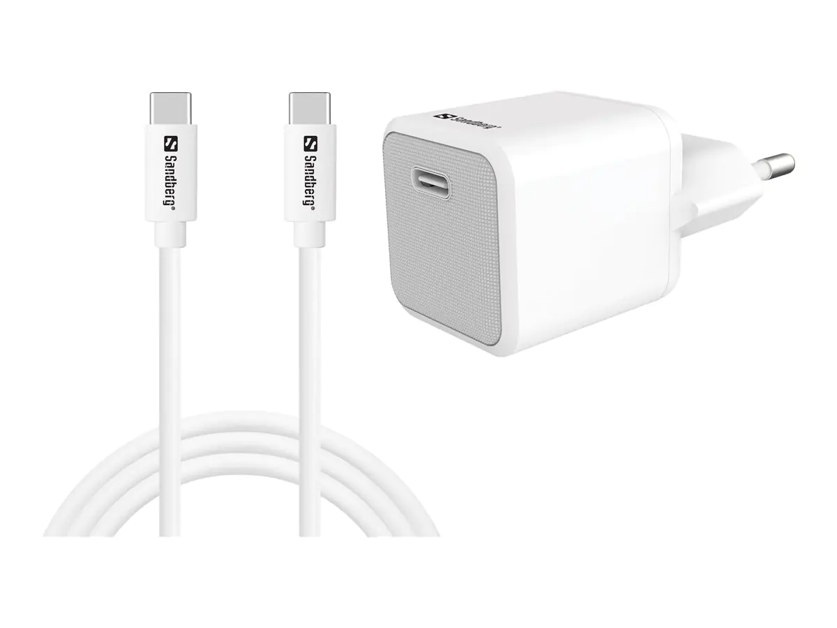 SANDBERG Netzteil - 2-in-1 - 20 Watt - 3 A - PD (24 pin USB-C)