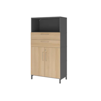 Hammerbacher Regalschrank FlexWall 800 x 1.532 x 417 mm (B x H x T) Flügeltür ohne Rollen Holz Hammerbacher Regalschrank FlexWall 800 x 1.532 x 417 mm (B x H x T) Flügeltür ohne Rollen Holz