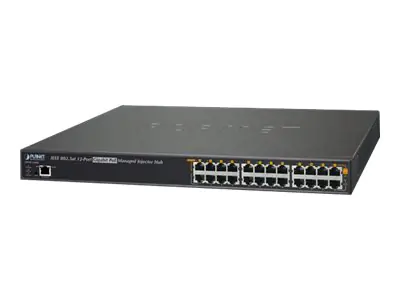 PLANET HPOE-1200G - Power Injector - 360 Watt - Ethernet 10/100/1000 - Ausgangsanschlüsse: 12