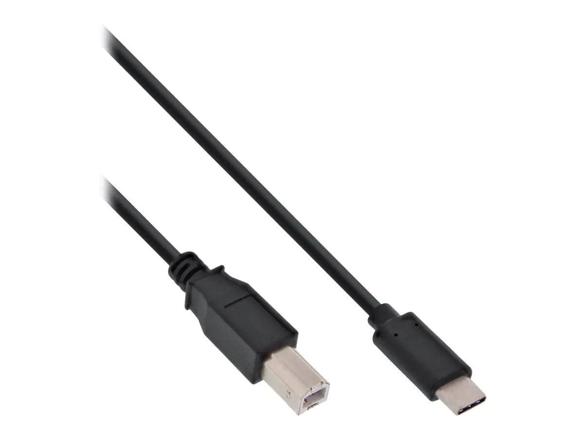 InLine - USB-Kabel - USB Typ B (M) bis USB-C (M) - USB 2.0 - 0.5 A - 2 m - Schwarz InLine - USB-Kabel - USB Typ B (M) bis USB-C (M) - USB 2.0 - 0.5 A - 2 m - Schwarz