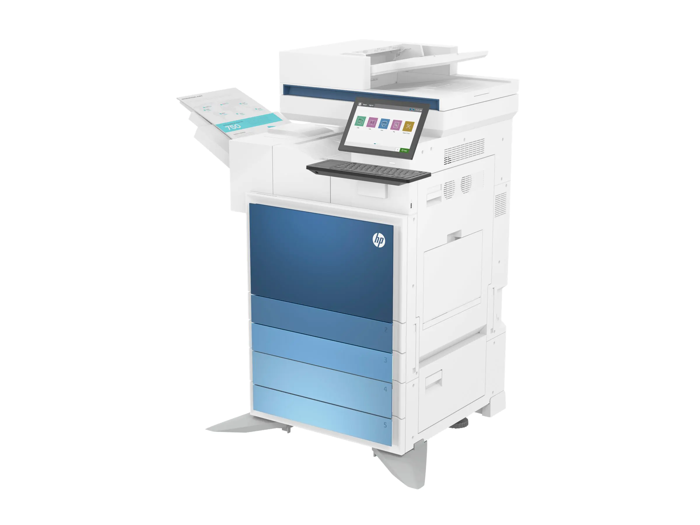 HP Color LaserJet Managed Flow MFP E786z - Multifunktionsdrucker - Farbe - Laser - A3/Ledger (297 x 432 mm) (Original) - A3/Ledger (Medien) - bis zu 25 Seiten/Min. (Kopieren) - bis zu 25 Seiten/Min. (Drucken) - 1340 Blatt - Gigabit LAN, USB 3.0, USB