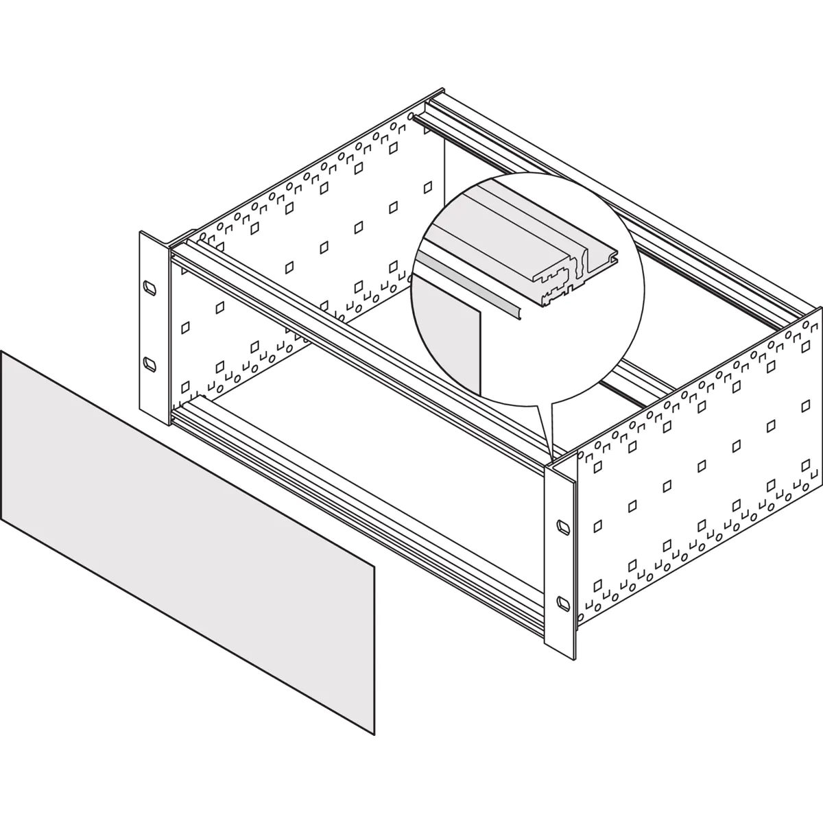 Schroff - Rackabschirmung - RAL 7016 (16.8") - 41.6 cm (Packung mit 10) Schroff - Rackabschirmung - RAL 7016 (16.8") - 41.6 cm (Packung mit 10)