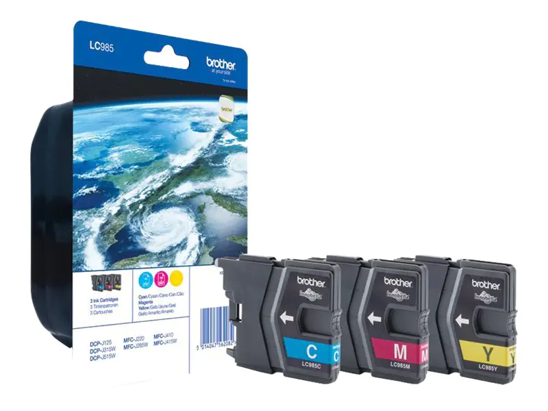 Brother Tinte Dreierpack LC-985 RBW BP DR