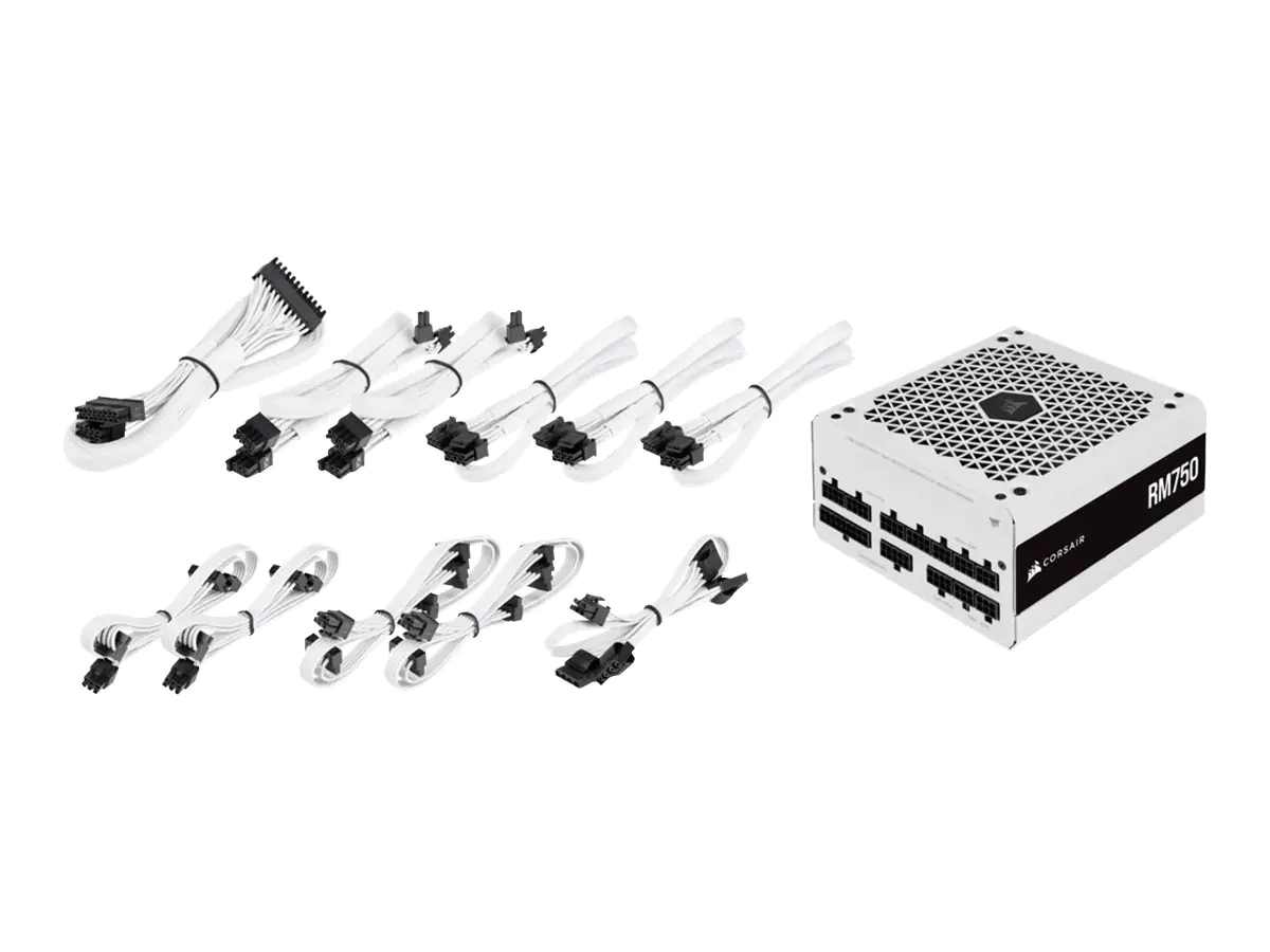 CORSAIR RM White Series RM750 - Netzteil (intern) - ATX12V 2.4/ EPS12V - 80 PLUS Gold - Wechselstrom 100-240 V - 750 Watt - Europa - weiß