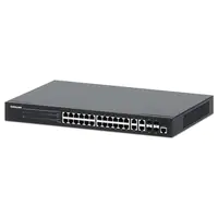 Intellinet 24-Port Gigabit Ethernet PoE+ Web-Managed Switch mit 4 - Switch - 1 Gbps