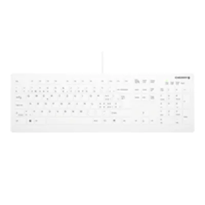 Active Key AK-C8112 - Tastatur - medizinisch - 100% - full size - waschbar - USB - QWERTZ - Schweiz - Tastenschalter: CHERRY SX - weiß