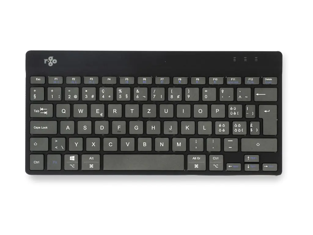 R-Go Compact Break - Tastatur - mit integrierter Pauseanzeige