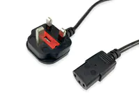 Equip Stromkabel IEC C13 -> C14 2M - Strom/Netzteil - 2 m