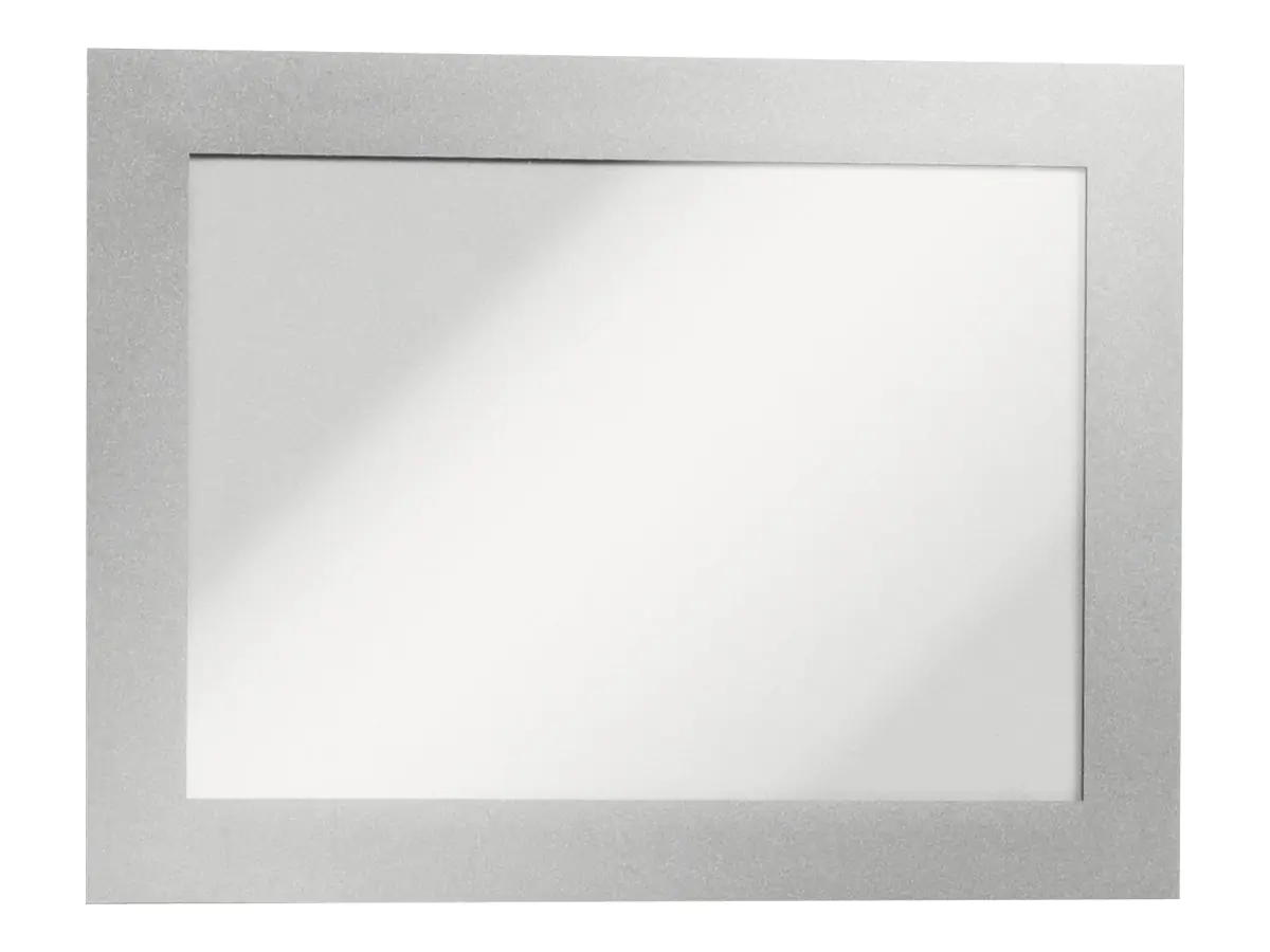 Durable DURAFRAME - Dokumentenhalterung - Oberflächenmontage - für A6 - doppelseitig - Silber (Packung mit 2) 4870-23